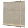 Přirozeně zbarvená bambusová roleta 80 x 160 cm Béžová 241320