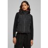Urban Classics Ladies Reversible Cropped Puffer Vest black/frozenyellow