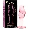 Nebula series by ibiza - model 6 anal plug borosilicate glass pink 12.5 cm -o- 4 cm