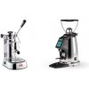 La Pavoni Professional Lusso + Rocket Espresso SPLUGA, chrome