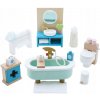 Le Toy Van - Drevená hracia súprava do kúpeľne s doplnkami do domčeka pre bábiky Daisylane