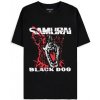 Cyberpunk 2077 Black Dog Samurai Album Art Men's Short Sleeved T-shirt black