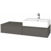 Dreja Kúpeľňová skrinka MODULE SZZ2 120 umývadlo Kube - N06 Lava / N06 Lava / Pravé