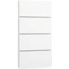 Nástenný panel LAYERS, 800 x 54 x 1486 mm, biela