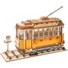 Robotime Drevené 3D puzzle Historická električka 145 ks
