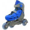 Truly TRISKATE BASIC, šedo-modré kolieskové korčule - S - EU 31-34 (4 kolečka)