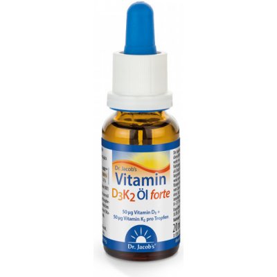 Dr. Jacobs Vitamín D3K2 forte olej 20ml