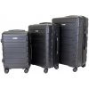 Sada 3 kufrů T-class 618, M, L, XL, TSA zámek, (matná černá)