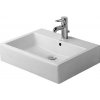 Duravit Vero - Umývadlo, 600x470 mm, s prepadom, s otvorom na batériu, biela 0454600000