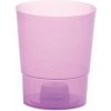Kinekus Kvetináč plastový, transparentný, priemer 12,5 cm, COUBI ORCHID, fialový