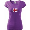 Párová značka červená Pure dámske tričko Fialová