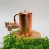 Čistý medený kovaný džbán s viečkom ± 1,5 litra