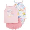 Carter's Set 3dielny body na ramienka tielko, kraťasy Pink Sunshine dievča