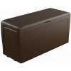 Záhradný box Keter Samoa Rattan Box 270L hnedý
