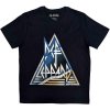 Def Leppard - Triangle Logo (Navy Blue) (tričko) Large