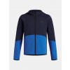 Chlapčenská mikina Under Armour UA B Unstoppable Flc FZ-BLU Modrá YXL
