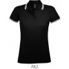 SOL´S PASADENA / Dámska polokošeľa - black/white XL