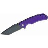 CIVIVI C2023D Brazen vreckový nôž 8,8 cm, Tanto, Black Stonewash, fialová, G10