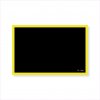 Toptabule.sk Čierna kriedová tabuľa v žltom drevenom ráme 100x200 cm