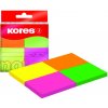 Kores Neónové bločky Multicolour 40x50 mm v 4 farbách