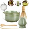 Darčeková sada na matcha čaj: miska, metlička, podložka, lyžička, 6 ks