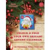 Colour & fold your own origami advent calendar - 25 Christmas boxes with lids: UK edition