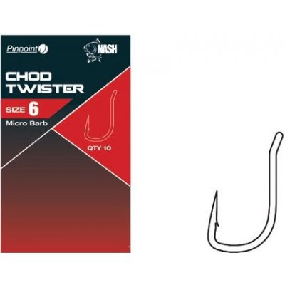 Nash Háčik Pinpoint Chod Twister Micro Barbed Veľkosť 5 10ks