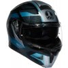 Prilba AGV STREETmodular Ledro Matt Black Powder Blue Veľkosť: L (59-60 cm)