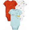 CARTER'S Body krátky rukáv Multicolor Dino chlapec 3ks NB/ veľ. 56