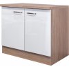 Flex-Well Kuchynská skrinka Valero pod drez, vr. drezu, 100 x 86 x 57,1 cm