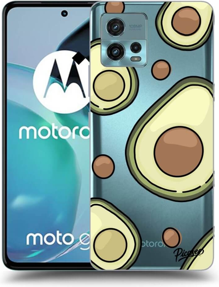 Púzdro Picasee silikónové Motorola Moto G72 - Avocado čiré