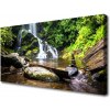 Obraz Canvas Vodopád kamene les príroda 100x50 cm