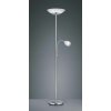 TRIO reality R40063107 GERRY Stojanová lampa 340mm 2XE27 nerez, biela