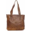 Dámska kožená kabelka cez plece svetlo hnedá - Greenwood Arlissa hnedá