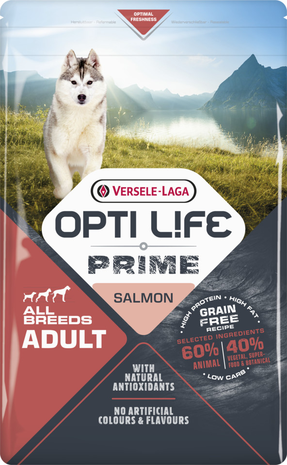 Versele Laga Opti Life Prime Adult Salmon 2,5 kg Grain free