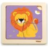 Viga puzzle 4 dílky lev