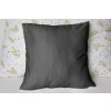 Polášek Jednofarebná obliečka na vankúš Jersey - Tmavošedá | 40 x 60 cm