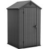 Keter Darwin 4 x 4, Záhradný domček s podlahou ROZMERY: (Š x V x H): 126 x 205 x 117 cm Farba: Šedý