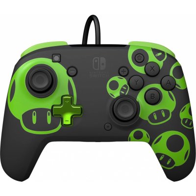 Gamepad PDP REMATCH Wired Controller - 1Up Glow In The Dark - Nintendo Switch (708056070328)