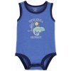 CARTER'S Body bez rukávov Blue Chameleon chlapec 24m