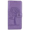 Flipové puzdro TopQ pre Xiaomi Redmi 12C Svetlo fialový strom sovičky