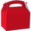 Amscan Papierový párty box - červený