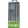 EXTOL CRAFT Vrtáky do betónu SDS-plus, 6-dielna sada, pr.5-12mm, SK, EXTOL CRAFT 23901