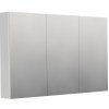 INTEDOOR Zrkadlová skriňa BEE, 3 dvere, el. zásuvka, IP44, š. 120cm, biela lesk