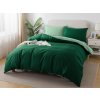XPOSE® Francúzske bavlnené Renforcé obliečky EVITA DUO - tmavo zelené/svetlo zelené 220 x 200 cm, 70x90 cm, Bavlna RENFORCÉ + Predĺžená možnosť vrátenia tovaru do 50 dní