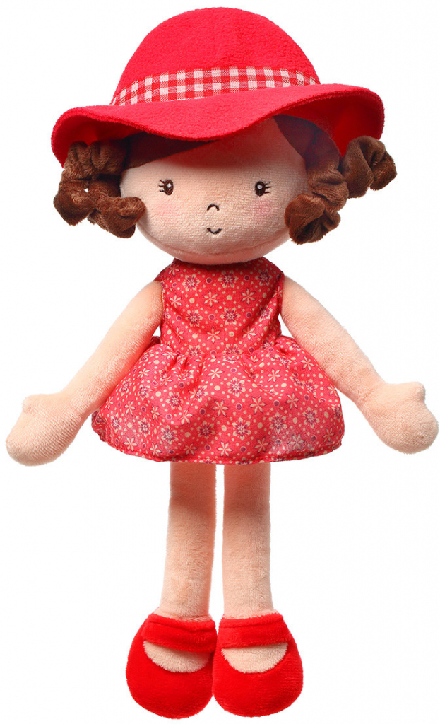 BabyOno Handrová Poppy Doll červená