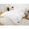 MKLozkoviny.sk Francúzske obliečky Mako jersey – Vlčie maky biele - 220 × 200 cm - 70 x 90 cm
