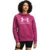 Dámska mikina Under Armour Rival Fleece Shimmer Hoodie Fuchsia Dusk XS
