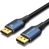 Vention Cotton Braided DP Male to Male HD Cable 8K 1 m Blue Aluminum Alloy Type HCELF