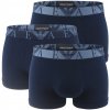 Emporio Armani stretch cotton Eagle logo waist navy tones